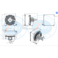 Professionelle Testbank 4 bar Excagator Hydraulikölkühler