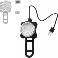 جولة بلاستيكية في الهواء الطلق LED Bicycle Light Light USB