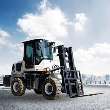 4ton Diesel Forklift Truck Freth-Wheel Drive Cross-Country