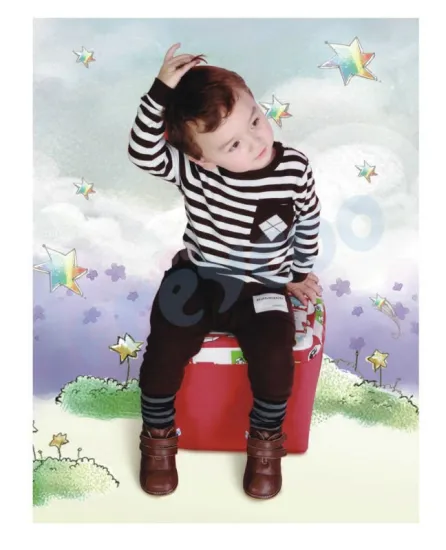 fashion boot winter style 2012 New children PB-6031BR