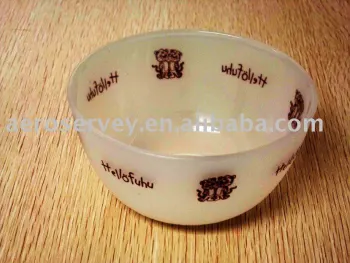 frosted plastic bowl