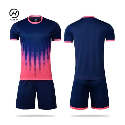 Hot Selling 2022 Soccer Wear Custom Soccer Jersey Sublimation Quick Dry Breathable Team Sport Training Football Soccer Jersey