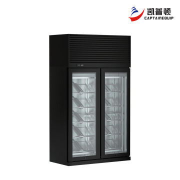 Настенный двухдверный охладитель для витрины для напитков