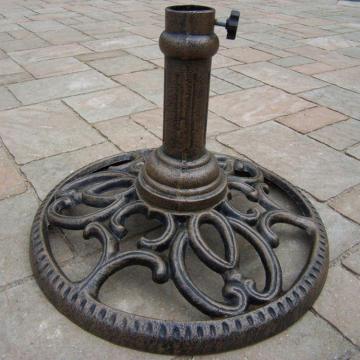 Marble Cast Iron Plastic Round Water Filled Beach Garden Sun Umbrella Parasol Resin Base with Wheels