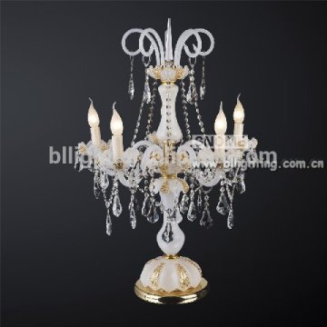 white glass table lamp wedding crystal candelabra on sale
