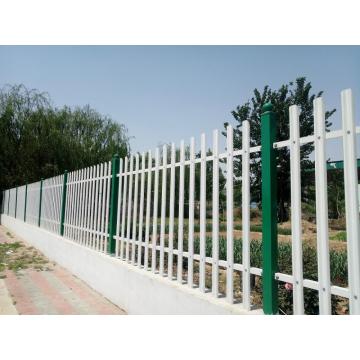 Pvc Painted panel pagar palisade baja galvanis