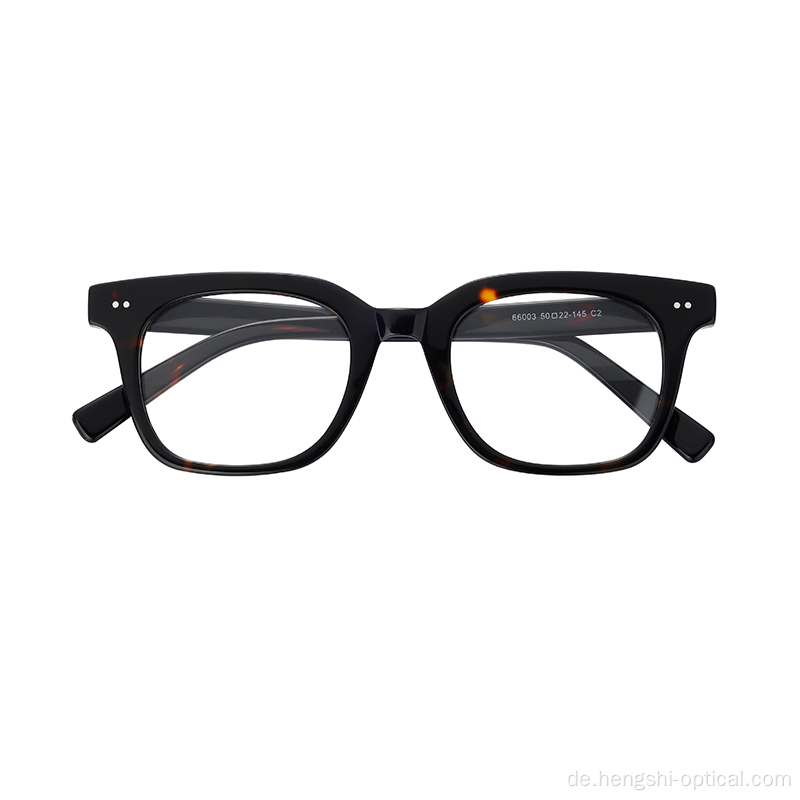 Neue Gläser Gentleman Stylische Spezifikationen Acetatrahmen optische Brille