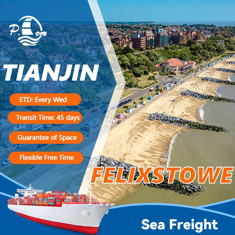 SEA FREIGHT FROM TIANJIN TO FELIXSTOWE