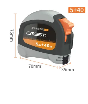 2 in 1 laser steel tape measure