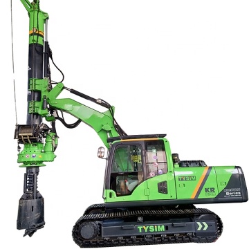 Top-Rated TYSIM Mini Hydraulic Rotary Drill Machine Piling Rig KR50A for Underground Drilling