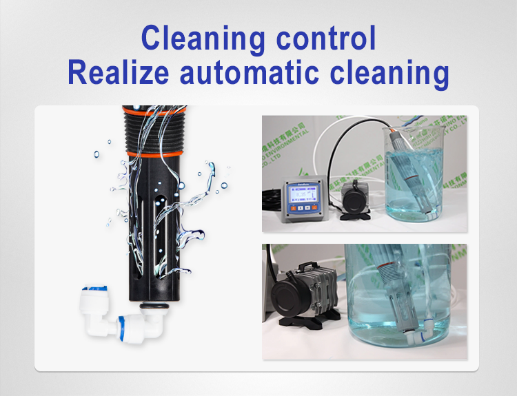 Automatic pH sensor cleaning