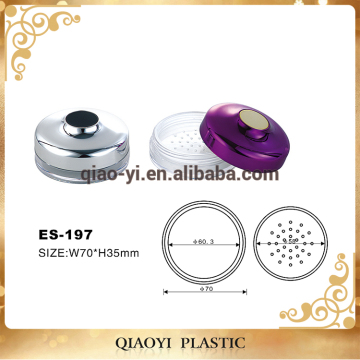 New round compact pressed powder container eyeshadow case
