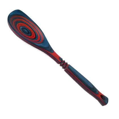 blue and red multifunctional cooking spoon