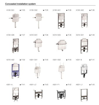 Concealed cistern/Tank/Same-floor drainage system
