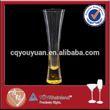 Cheap wholesale yellow glass champagne glasses 150ml