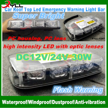 led dash warning mini light bar, police mini light bar emergency strobe mini light bar