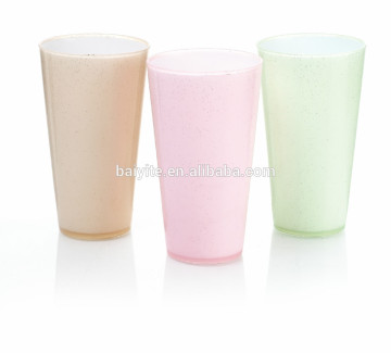 12 oz Colour plastic water cup for promotional