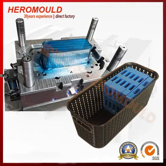 30-Year Injection Mould Maker - Customized Plastic Rectangle Rattan Storage Basket Organizer Mould