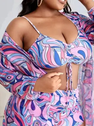 Wholesale Plus Size Bikini Swimsuits: XXL Cover Ups and Swimwear for Fat Women - RCJ-33A