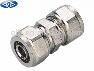 Brass Compression Fittings for Pex-Al-Pex Pipes - Straight Coupler