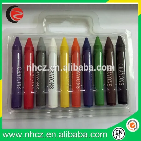 10 Crayon in pvc box