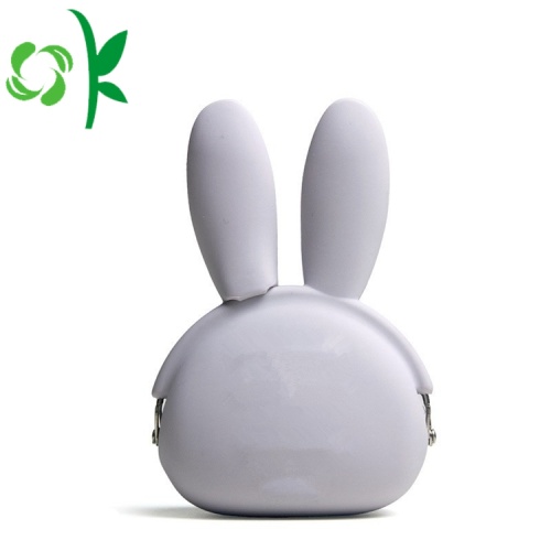 Mini sac portefeuille personnalisé en silicone avec logo Lapin