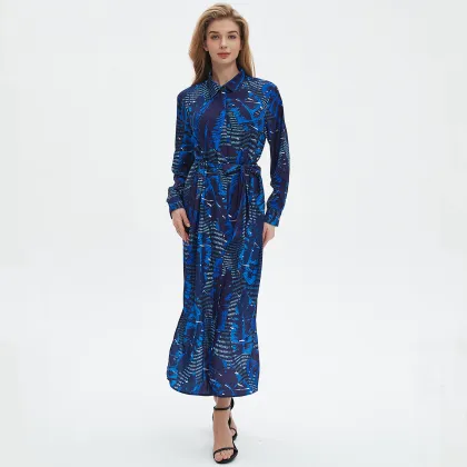 Ladies' Sunshine Satin Printed Dress