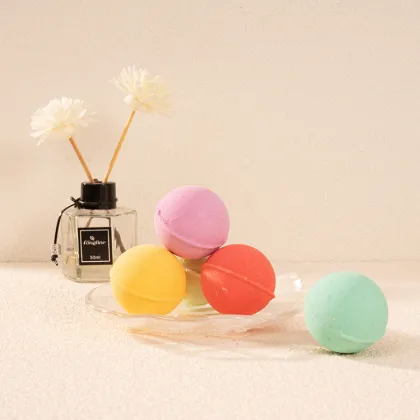 ORCHARD DE FLORE Luxury Bath Bomb Gift Set - Custom Christmas Spa Fizzies Natural Organic Vegan Lavender Rose Scent Rainbow Bath