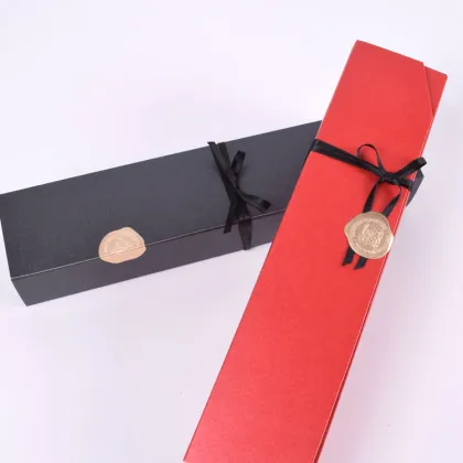Black Rectangle Chocolate Paper Box Dessert Packaging Box