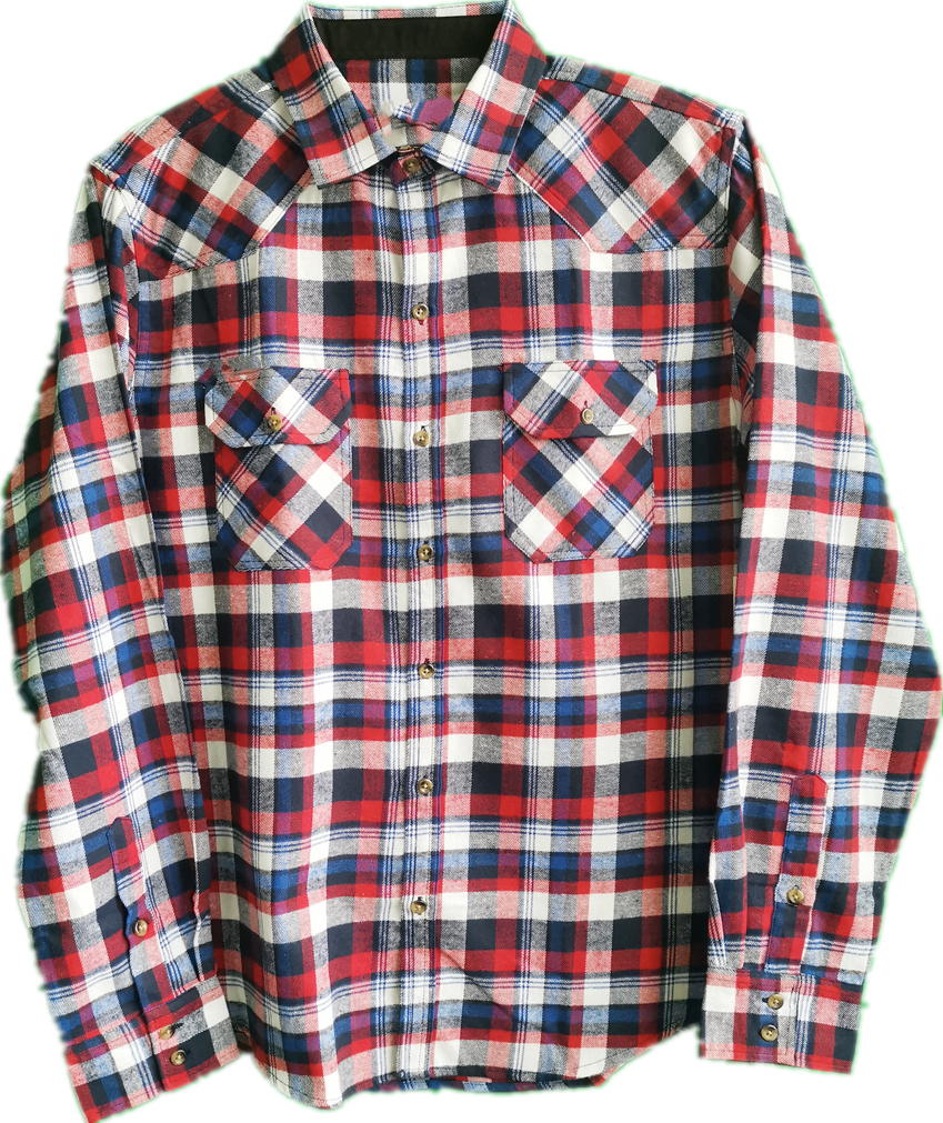 Men Casual Y/D T/C Flannel Shirt