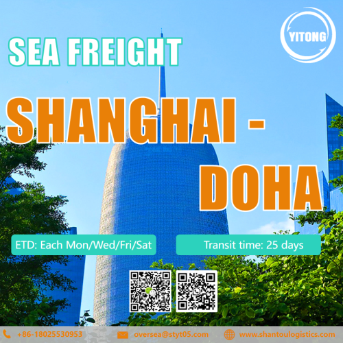 Frete marítimo internacional de Xangai para Doha Catar