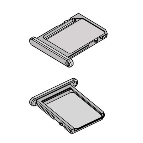 구멍 밝은 니켈이있는 NANO SIM 트레이