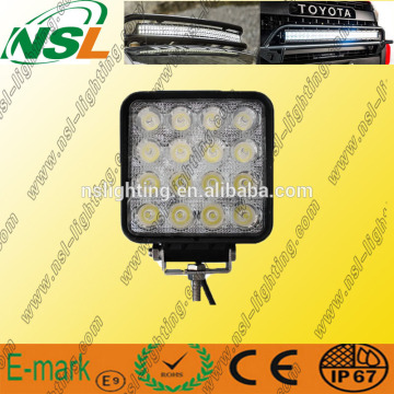 48W Epistar car LED light off road LED work light square