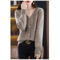 All wool knit coat for women