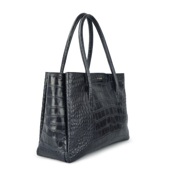 Sac à bandoulière OL quotidien en cuir véritable façon crocodile