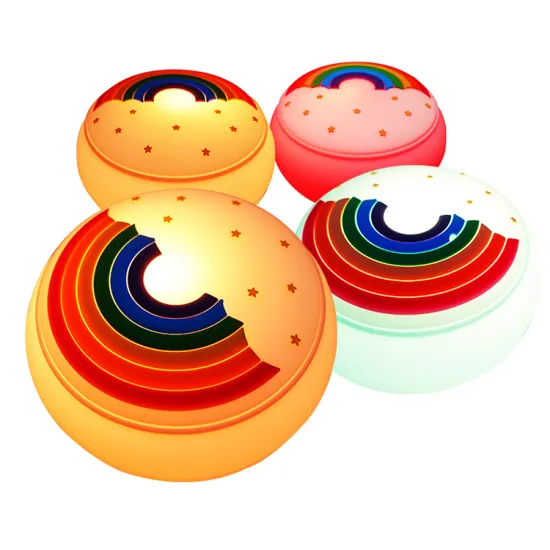 Dimmable LED Donut Silicone Night Light for Bedroom Atmosphere