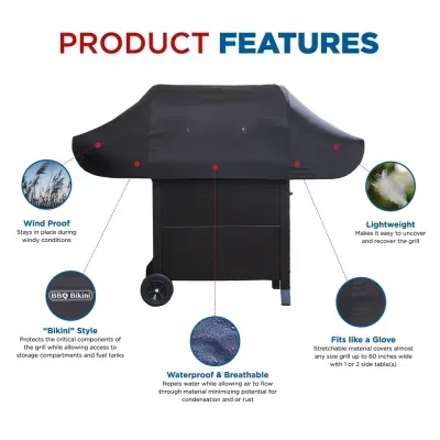 New Design Outdoor Fabric Waterproof 3-4 Burner BBQ Grill Cover