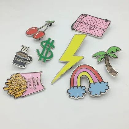 Customized Metal Pin Badge, Coffee Lapel Pin