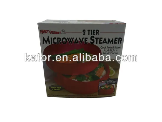 Plastic Microwave Steamer With Lid