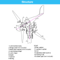 2500W DC 12V/24V 6 Blades Wind Turbine Generator Power Battery Charge with Controller Free Energy For Street Lamps Home