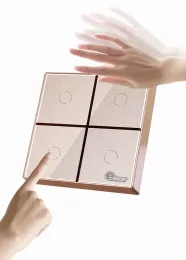 Smart Light Switch Touchless on/off Sensing Infrared Gesture Control Switch Motion Switch Easy In-Wall Installation, No Hub Requ