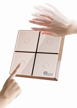 Smart Light Switch Touchless on/off Sensing Infrared Gesture Control Switch Motion Switch Easy In-Wall Installation, No Hub Requ