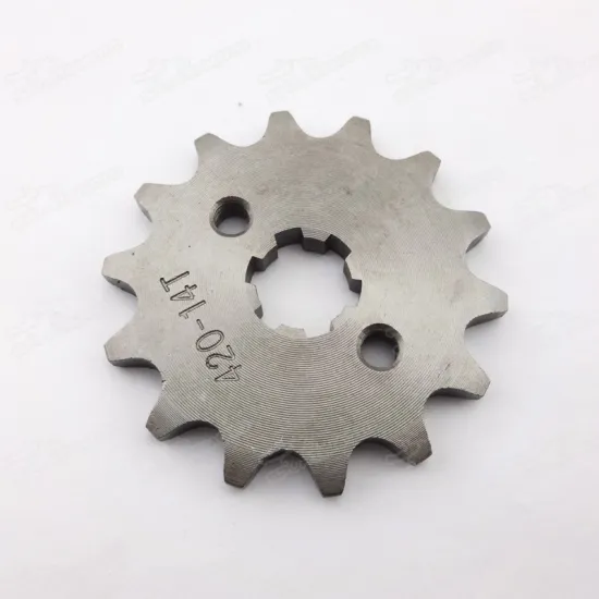 420 14 Tooth 17mm ID Front Engine Sprocket For 50cc 70cc 110cc ATV Pit Dirt Bikes