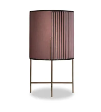 Customized Luxury Stainless Steel Storage Wooden Wine Cabinet