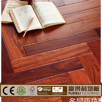 Hot selling popular art parquet engineered laminate flooring