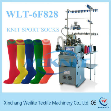6F small manufacturing machines knit sport socks manufacturing machines