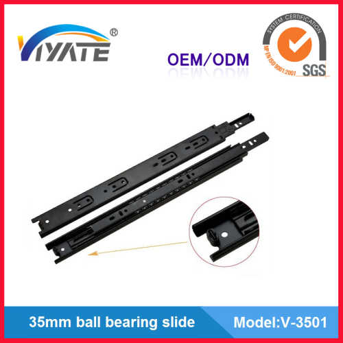 35mm Three Fold Ball Bearing Hettich Roller Drawer Slide, High Quality