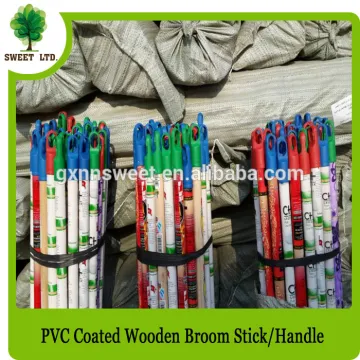 PVC coated wooden brush handle from china supplier