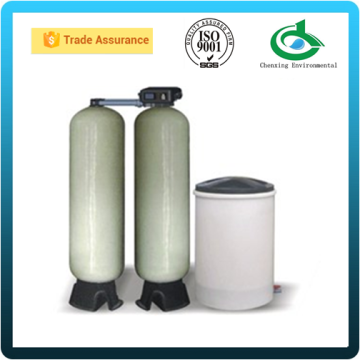 Automatic double softener for soft water making