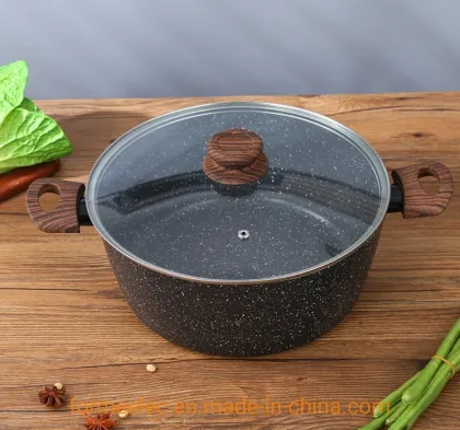 Casserole Fry Pan Saucepan Saucepot Maifan Stone Pot Set 15 Pieces Cookware Set